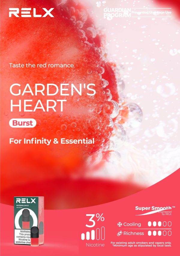 Relx Pod Pro Strawberry Burst (Garden's Heart) 3% Nicotine (Imported)