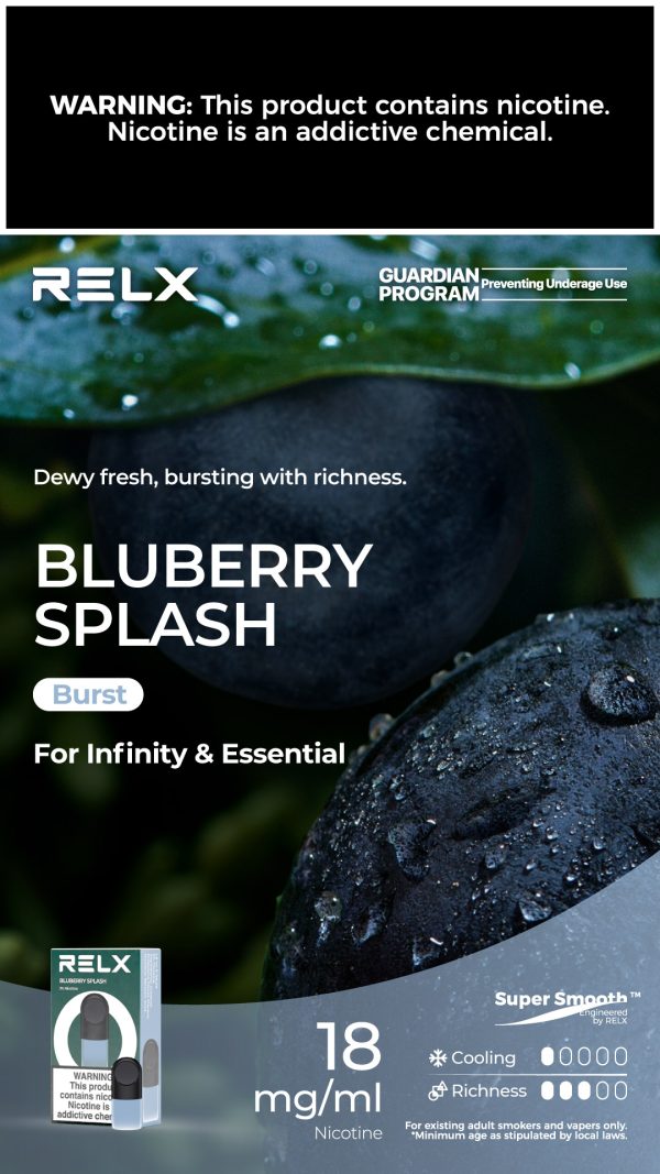 Relx Pod Pro Blueberry Splash 3% Nicotine (Imported)