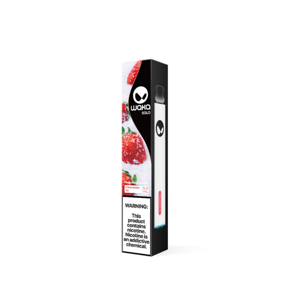 Waka Solo Disposable E-Cigarette 1800 Puffs Strawberry Ice 5.5ml (Imported)