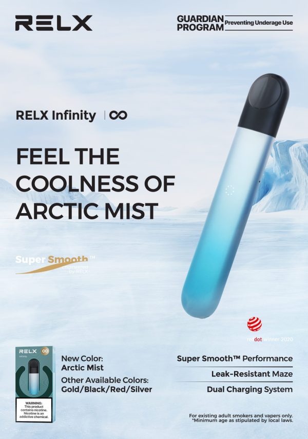 Relx Infinity Device Vape - Arctic Mist Color