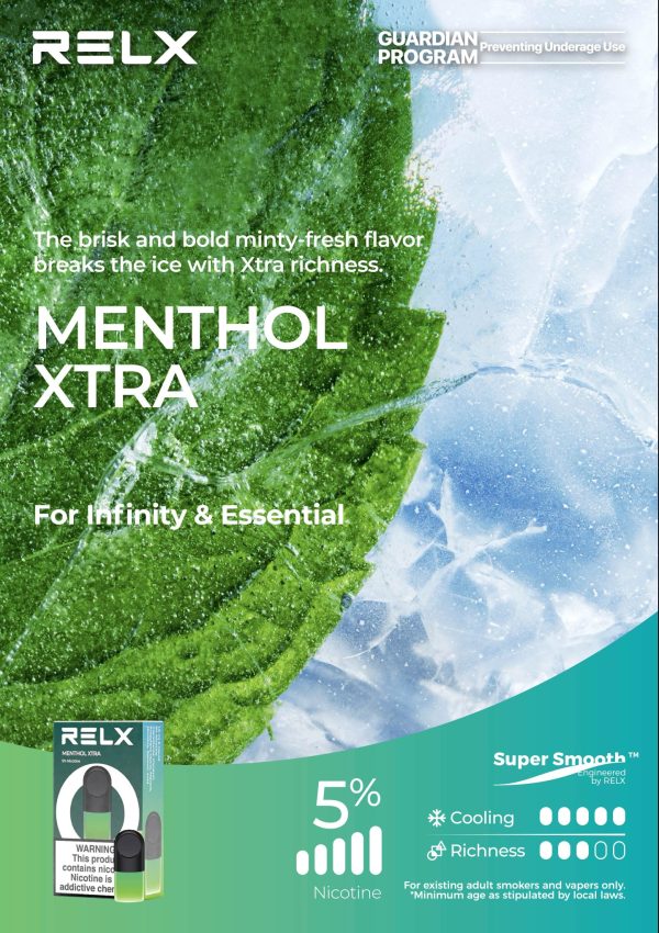 Relx Pod Pro Menthol Xtra 5% Nicotine (Imported)