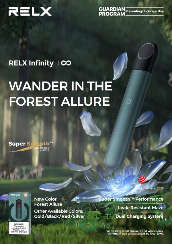 Relx Infinity Device Vape - Forest Allure Green Color