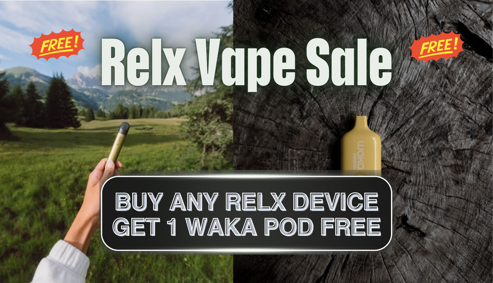 Buy 5 Relx Pod Get 1 Waka Pod Free